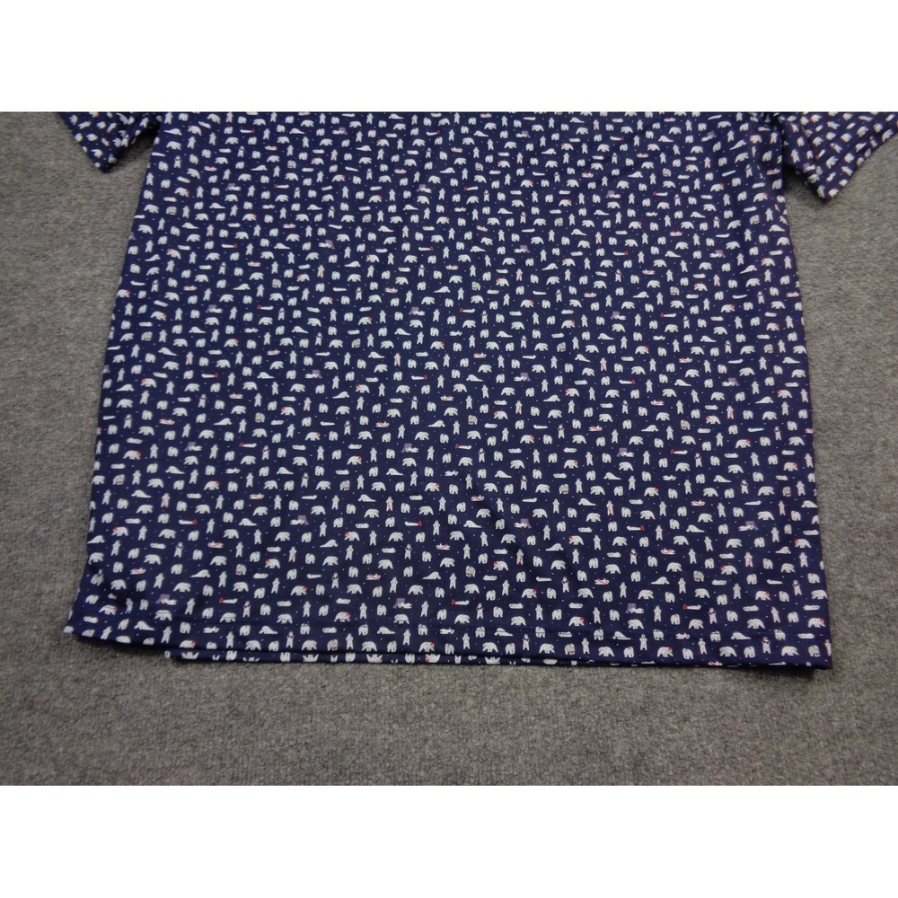 Rhoback Polo Shirt Mens 3XL Blue Performance Polar Bears AOP Golf - Picture 4 of 11